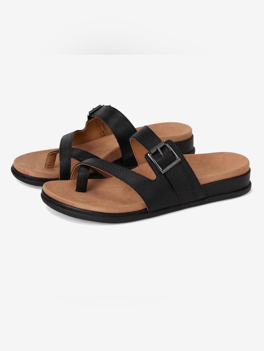 Black Women's Vionic Carmela  Toe-Loop Sandals